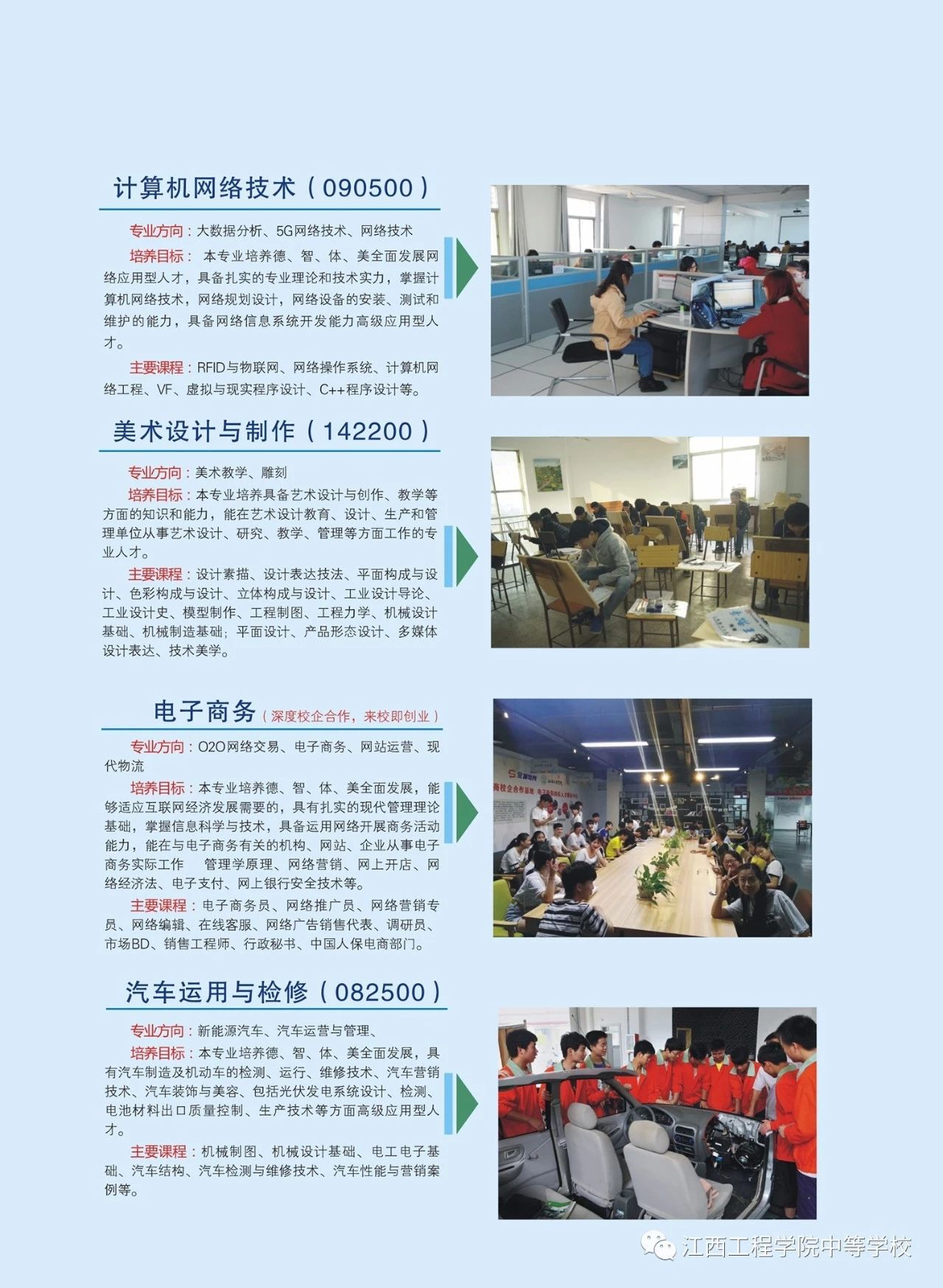 江西新兴产业工程学校招生专业